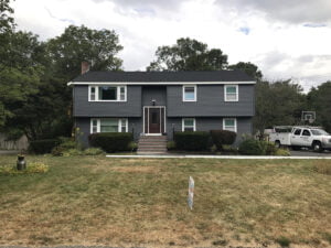 complete exterior renovation of new certainteed roofing, siding, windows, and doors.