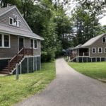 everlast advanced composite siding installed at Camp Wonderland in Sharon, Massachusetts