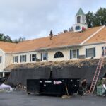 after stripping the old roofing shingles