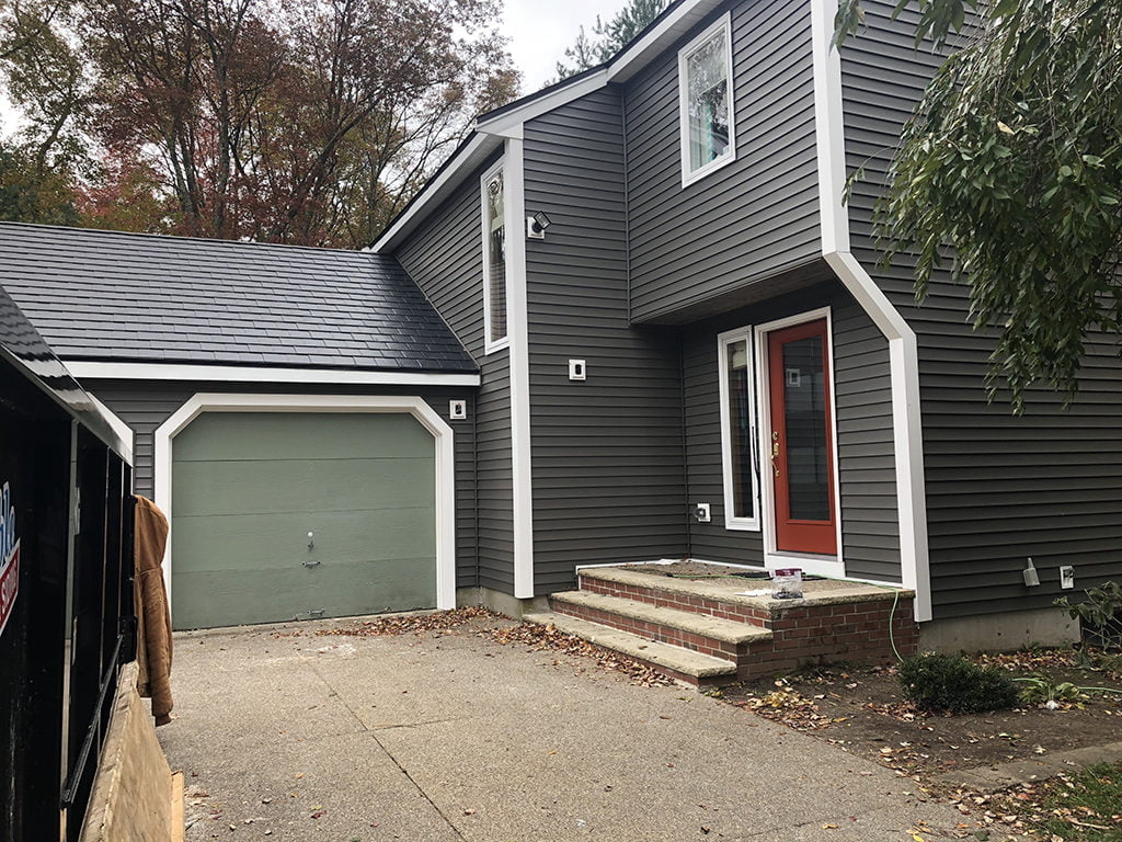 after photo of siding installation
