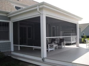 finish photo of screen porch