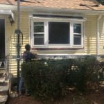 before photo of bay window installation