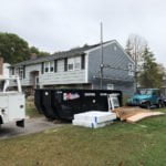 progress photo of siding installation