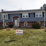 after photo of siding, window and door job in Stoughton MA