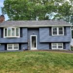 After photo of Andersen full view storm door and vinyl siding installation.