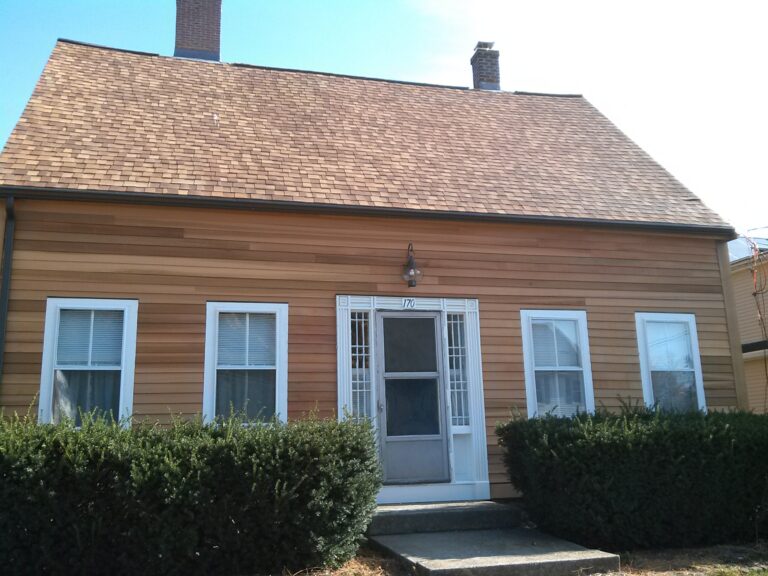 certainteed roof installation and wood siding installation in Foxboro, Massachusetts.