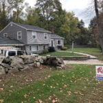 After photo showing new Granite Gray Certainteed vinyl siding