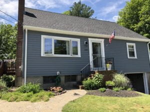 After photo showing new Mastic vinyl siding.