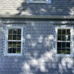 before PVC trim was installed around new construction matthew brothers windows