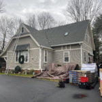 before photo of the front right side of the house