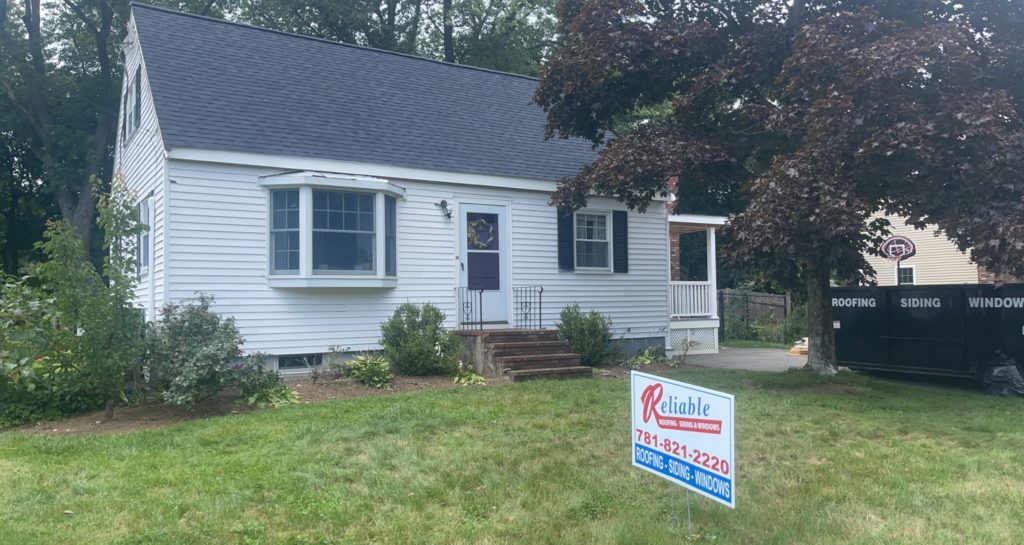 before the installation of new roofing, siding, windows, and doors