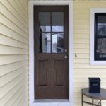 after photo showing new Therma Tru front entry door