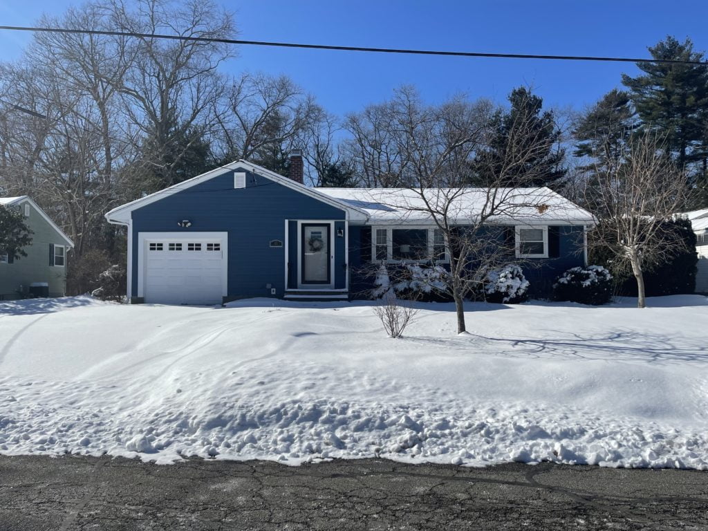 After photo of siding installation in Easton, MA