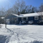 vinyl siding installation after photo showing front of home