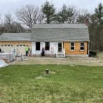 front elevation in progress photo before siding installation