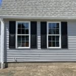 front elevation after installing Harvey Classic New Construction Windows