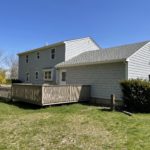 back elevation after photo of certainteed monogram vinyl siding installation