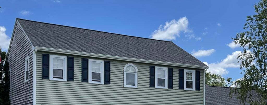 after photo of roofing installation
