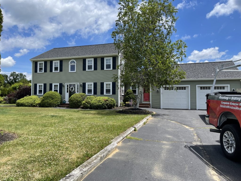 Exterior Renovation using Roofing, Siding, and Windows