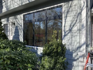 After photo of enlarged replacement window in westwood, ma