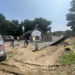 Foundation walls poured at east bridgewater massachusetts home.