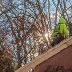 Reliable Roofers installing CertainTeed Cobblestone Landmark Pro asphalt shingles and accessories at our Daily Drive Extension, Stoughton, MA in-law addition.