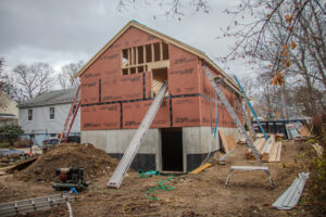 Back exterior of our in-law home additions in Stoughton, Massachusetts.