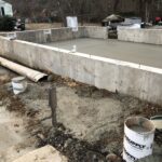 completed foundation walls at our atkinson ave stoughton, ma home addition.