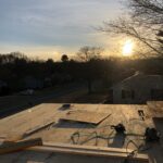 second floor framing at the atkinson ave stoughton, ma home addition