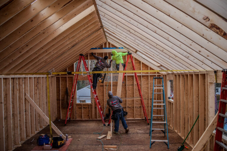 framing at our in-law addition in Stoughton, MA.