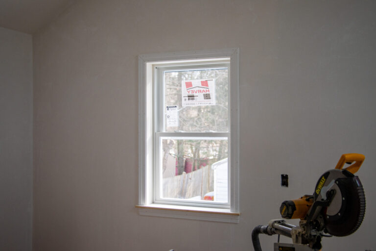 after photo of harvey classic new construction window and interior trim at our in-law home addition in stoughton, ma