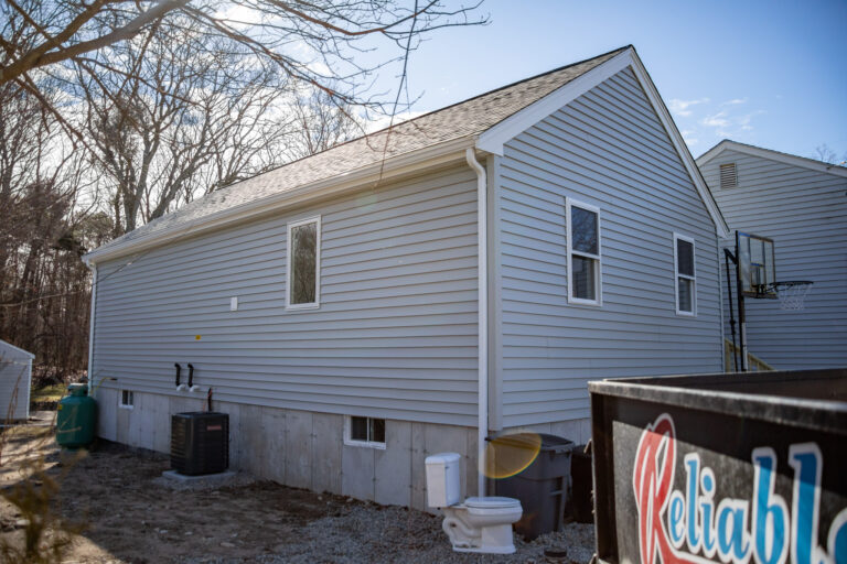 finished exterior on our home addition in Stoughton, Massachusetts