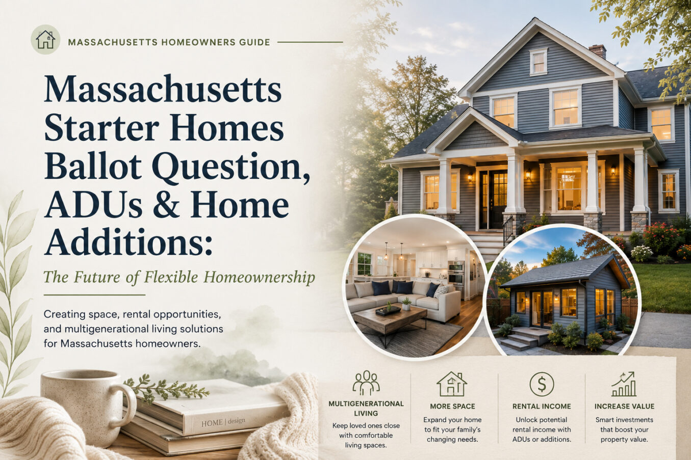 Massachusetts Starter Homes Ballot Question, ADUs, and home additions providing flexible housing solutions for homeowners